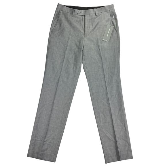 Michael Kors Mens MacArthur Modern Fit Airsoft Stretch Suit Pants Gray 32x32 - Picture 1 of 4